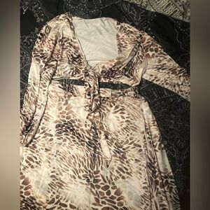 2 Piece Leopard Print Set